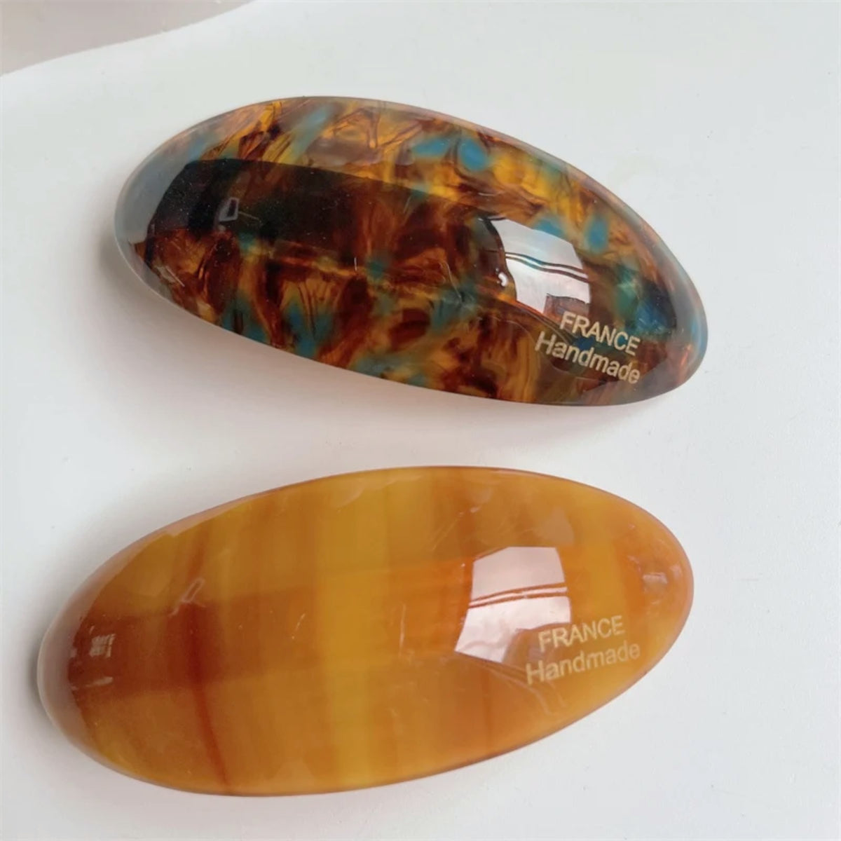 Barrette Ovale en Acétate
