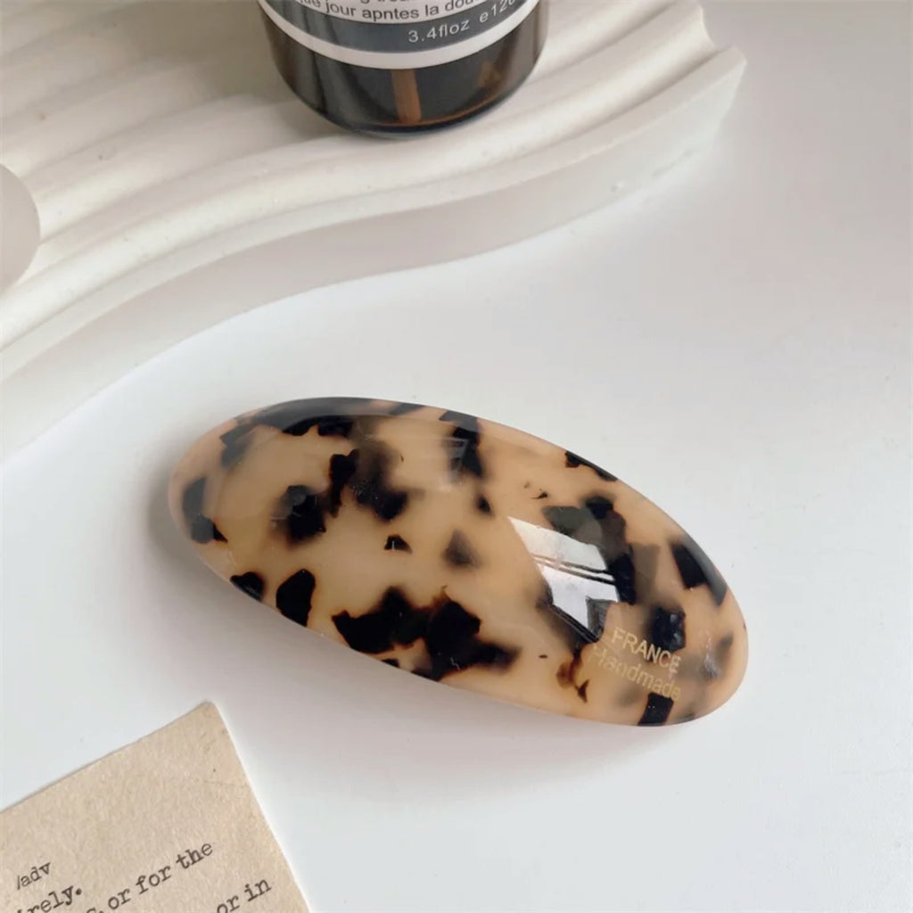 Barrette Ovale en Acétate