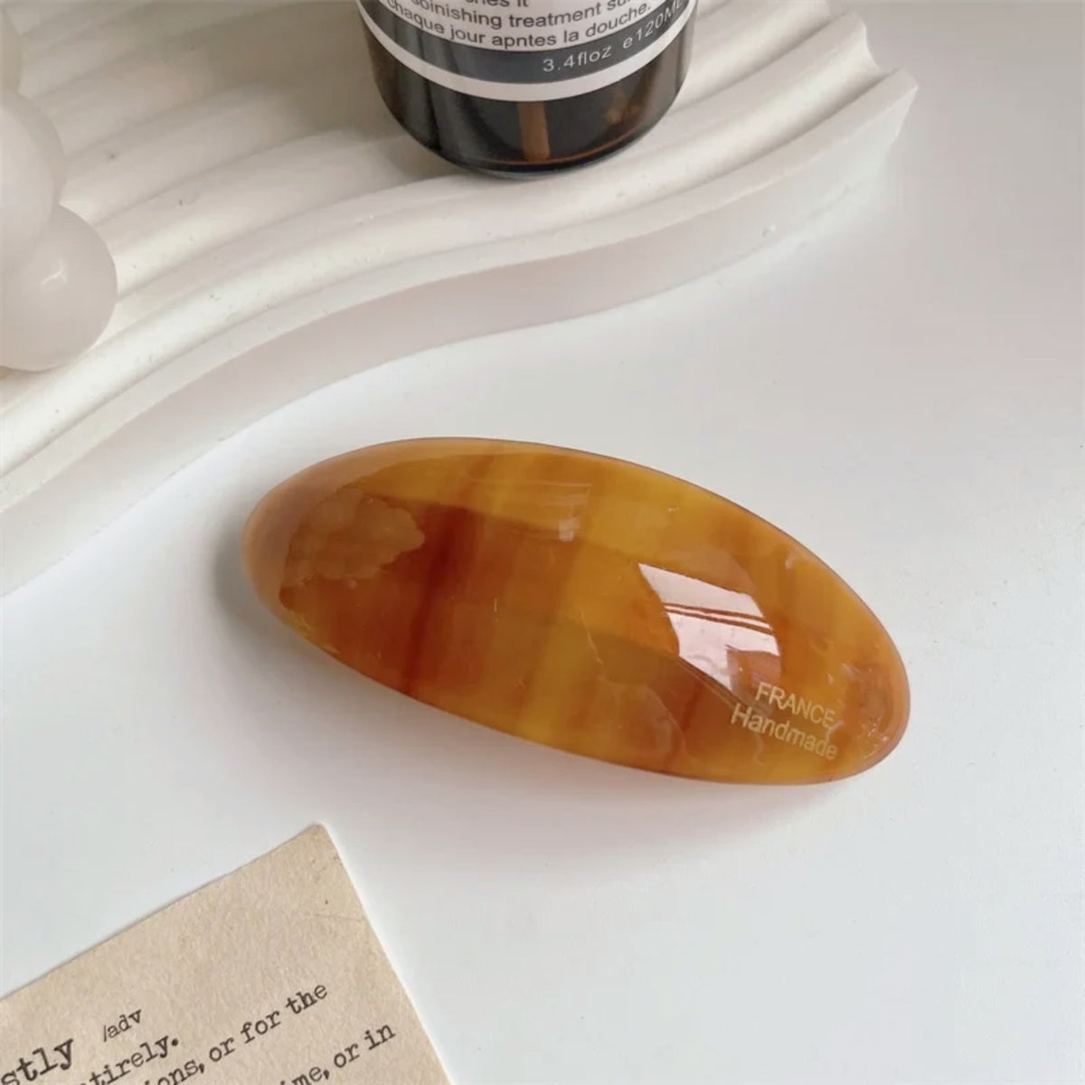 Barrette Ovale en Acétate