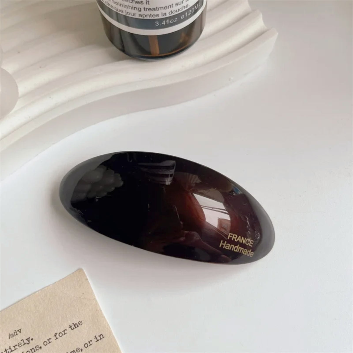 Barrette Ovale en Acétate