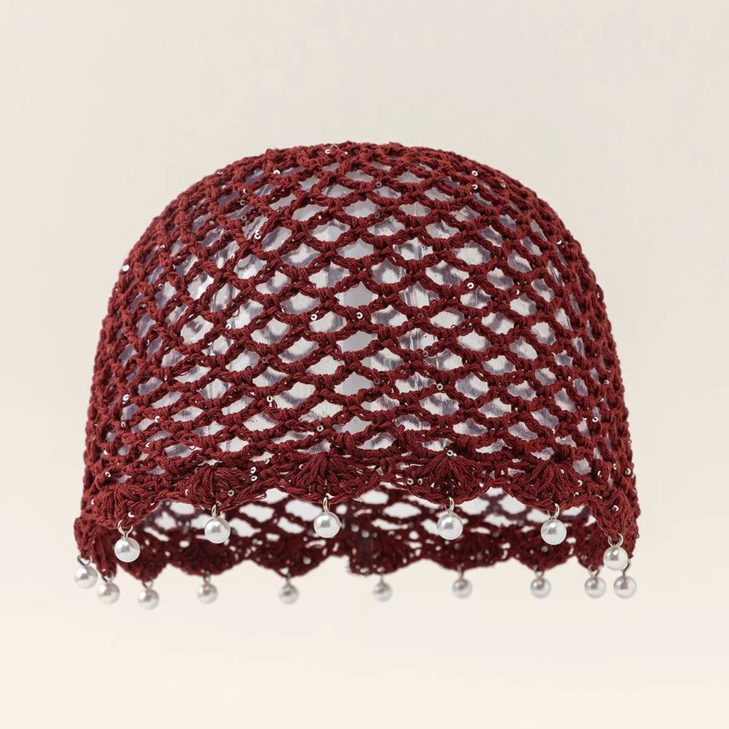 Bonnet Crochet Perles