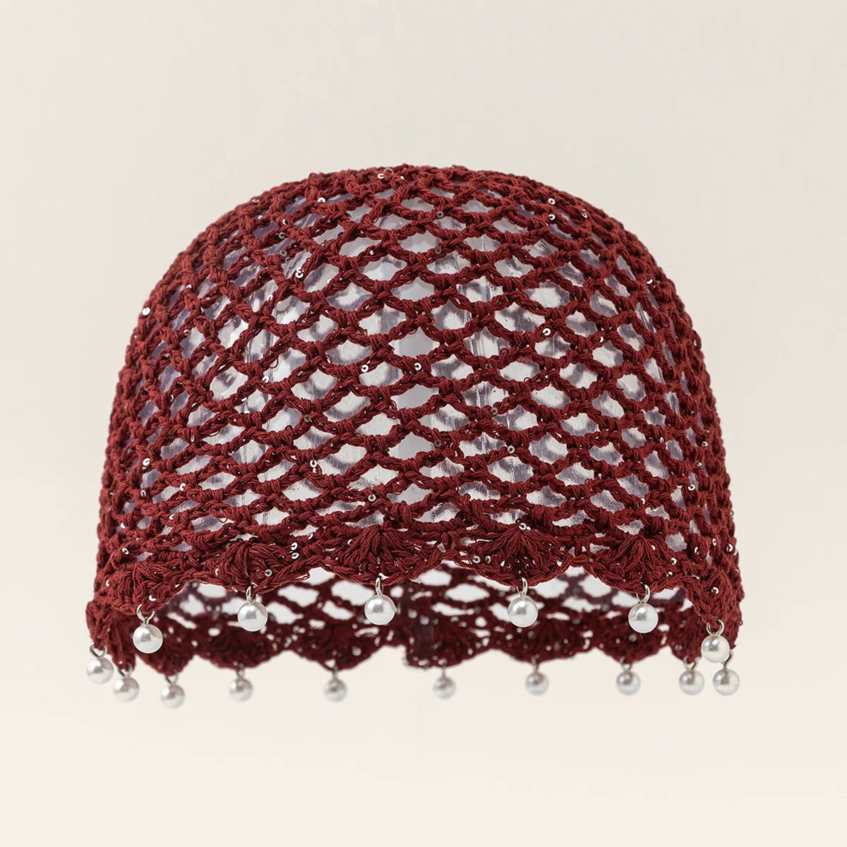 Bonnet Crochet Perles