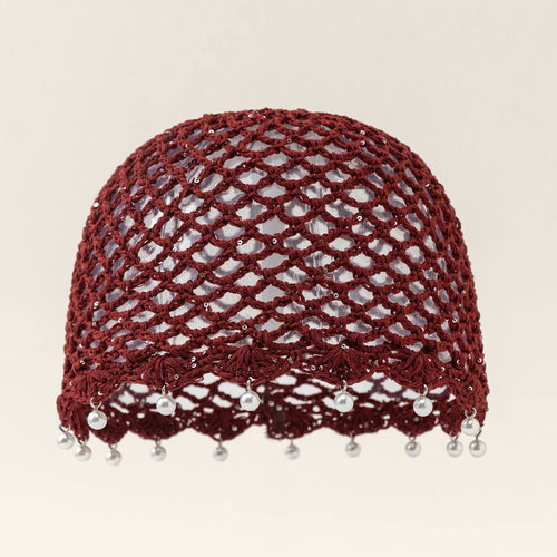 Bonnet Crochet Perles