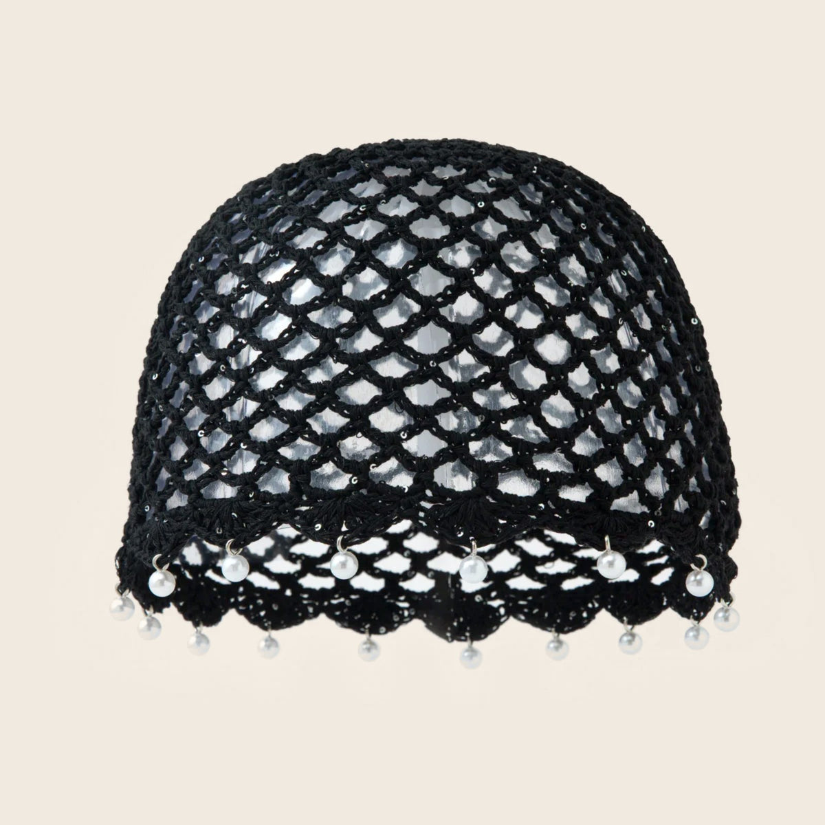 Bonnet Crochet Perles