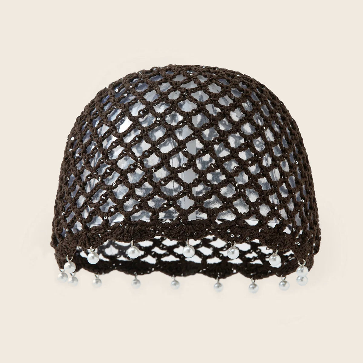 Bonnet Crochet Perles