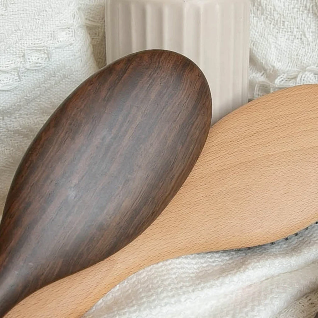 Brosse Poils de Sanglier en Bois