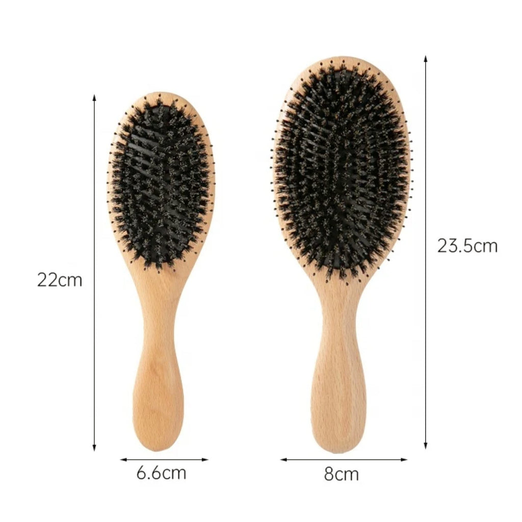 Brosse Poils de Sanglier en Bois