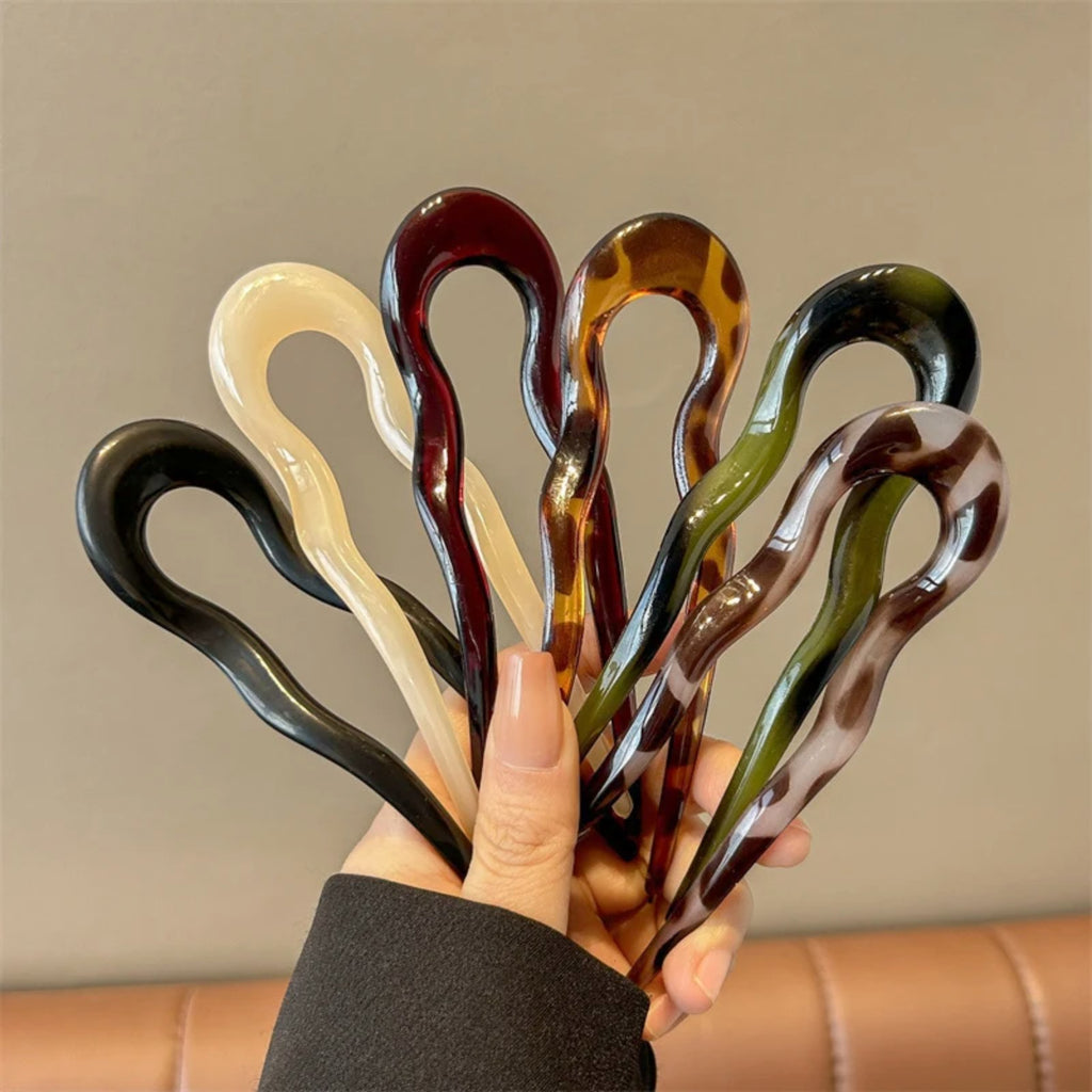 Épingles Chignon Ondulées — lot de 2