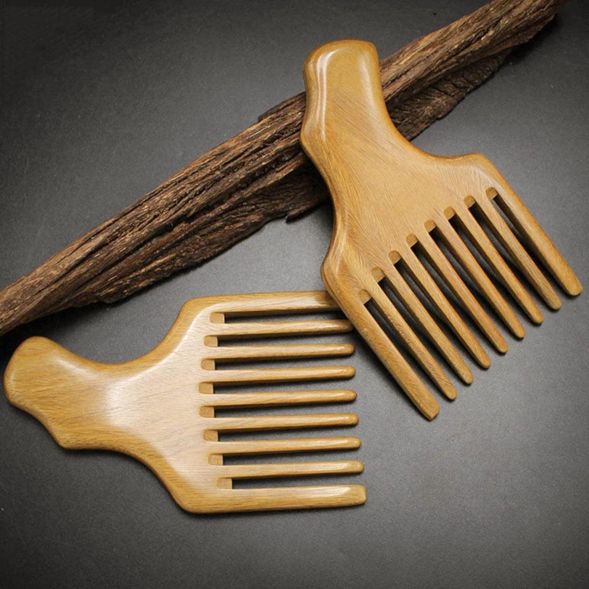 Peigne Afro en Bois de Santal