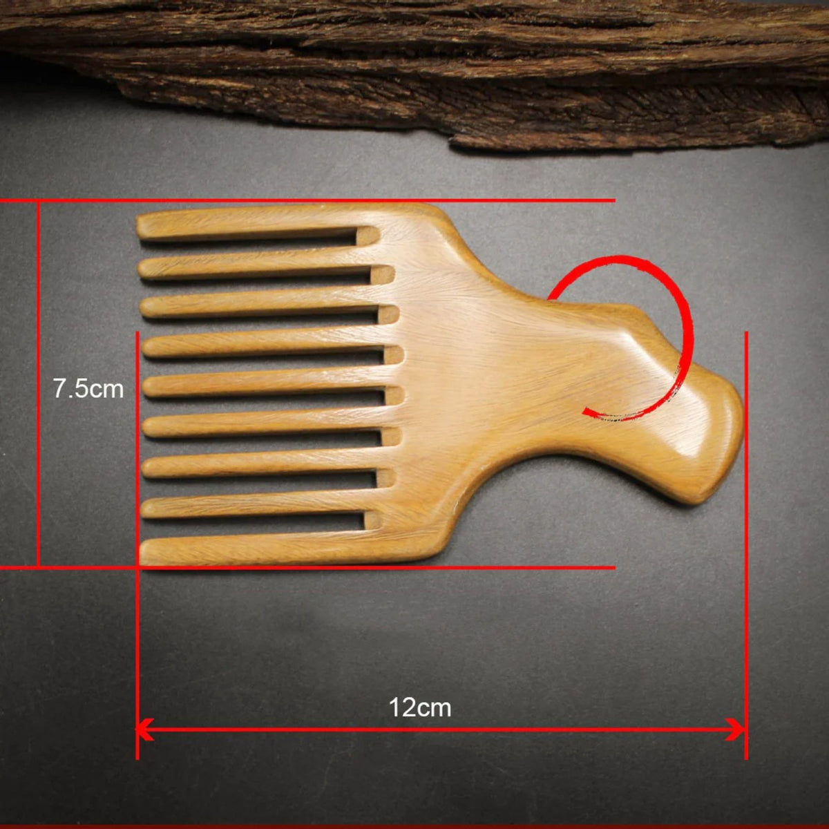 Peigne Afro en Bois de Santal