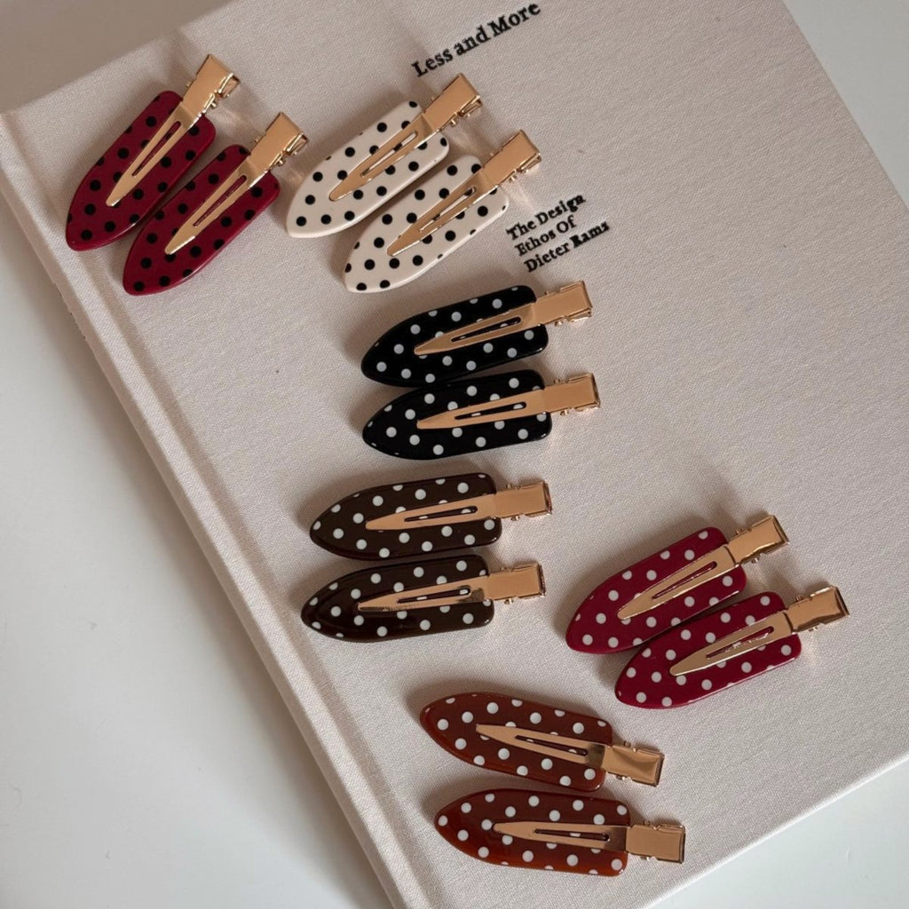 Pinces Sans Marque à Pois — lot de 2